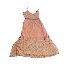 Ultrapink Womens Boho Lace Maxi Dress With Crochet Accents